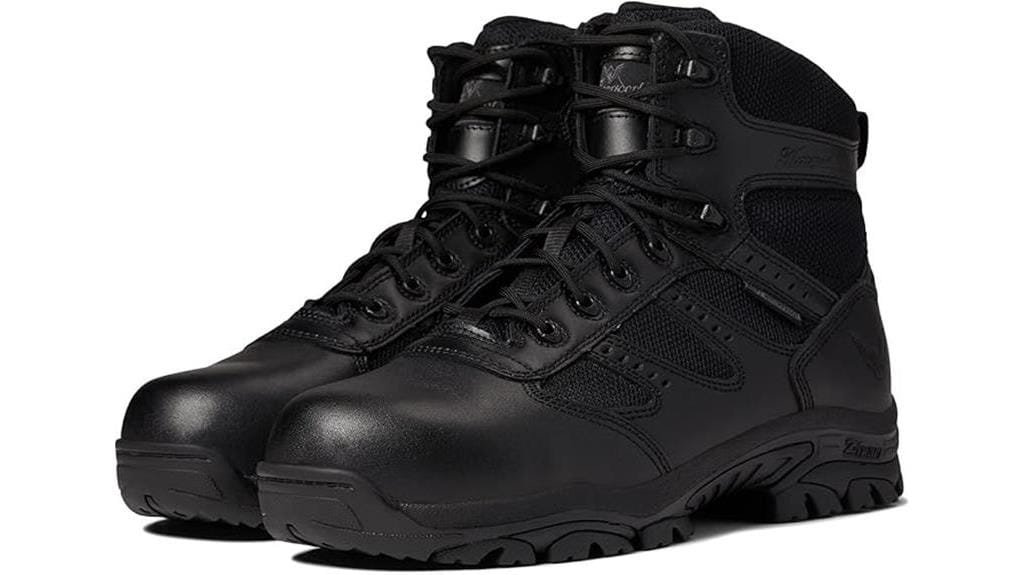 waterproof tactical side zip boots