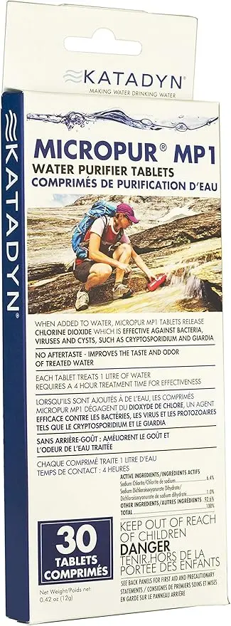TheHikingTribe A15 Katadyn Micropur Tablets