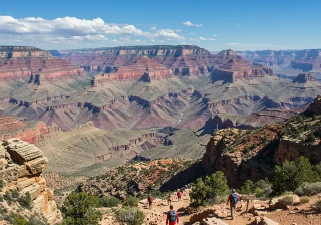 Bright Angel Trailhead entrance at Grand Canyon