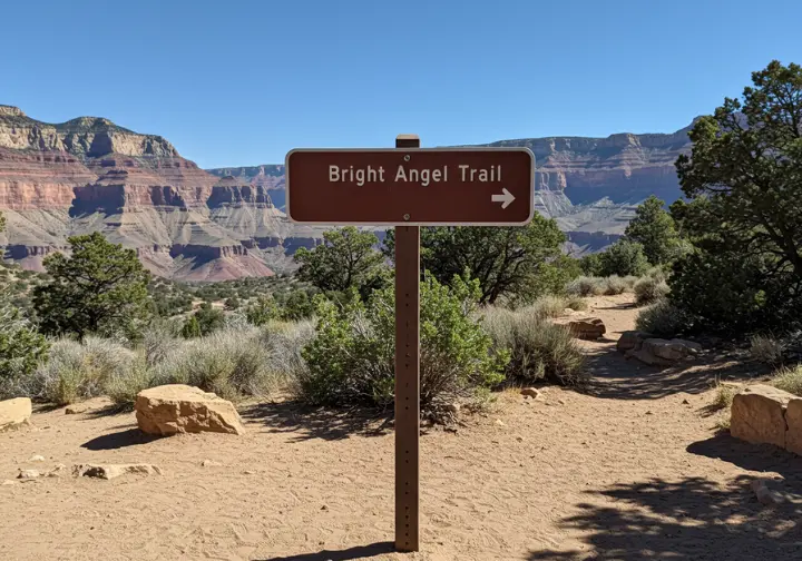 Directions to the Bright Angel Trailhead at Grand Canyon