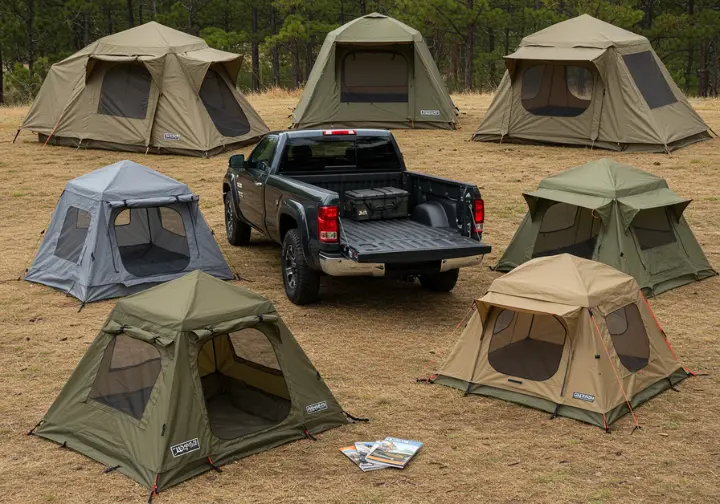 Product recommendations for your truck bed tent