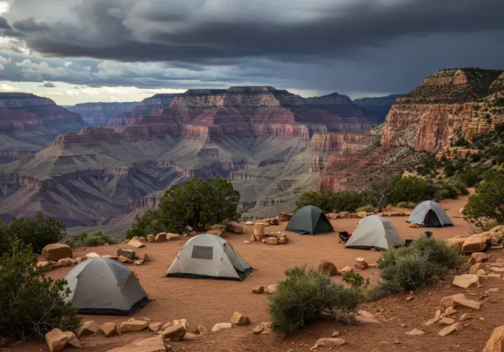 Camping and longer hikes on the Bright Angel Trail