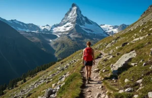 Why These Womens Hiking Shoe Black Toe Brown Are A Must Black toe brown hiking boots on a woman's feet on a trail, highlighting the must-have footwear.