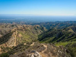 Expansive view from a hiking trail in Los Angeles, showcasing options beyond Runyon Canyon.
