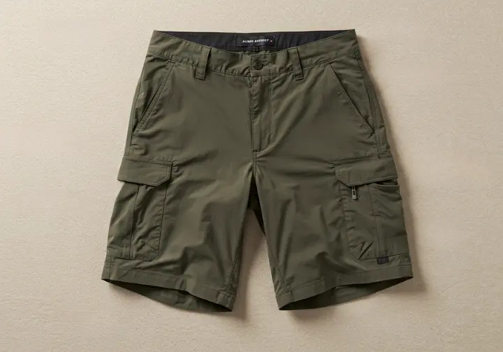 Key features of high-performance men's hiking shorts, including material, fit, and functionality.