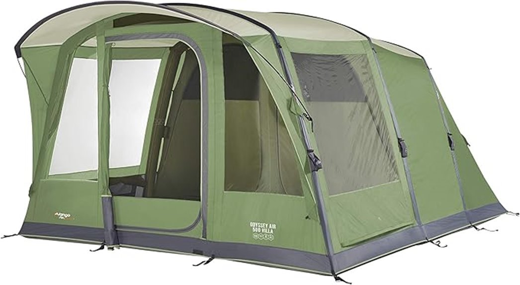 spacious family tent canopy