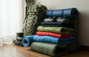 Top Backpacking Gear For Beginners: Find Yours Top backpacking gear for beginners laid out for a realistic photograph.