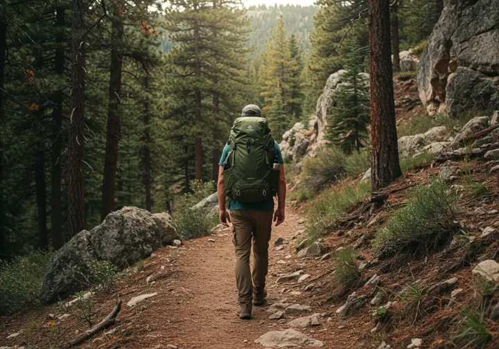 A perfectly packed hiking backpack for stress-free hiking.