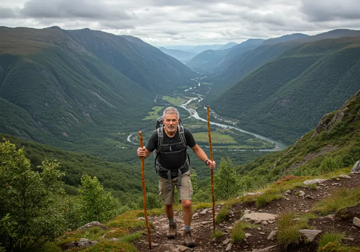 Every hiker needs a personal walking stick for balance and support.