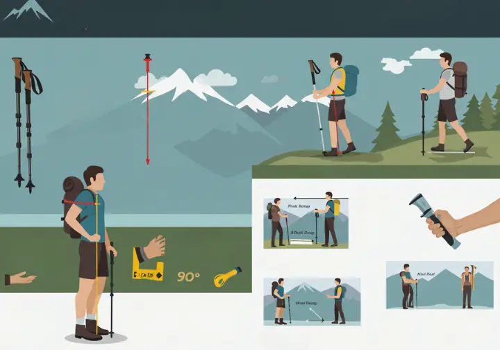 Finding your ideal trekking pole length for comfortable and efficient hiking.