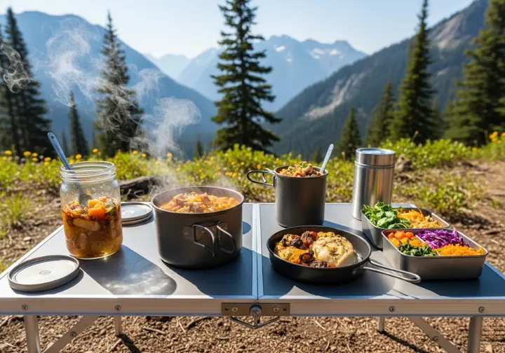 A collection of diverse trail recipes including no-cook, one-pot, gourmet, and plant-based meals, for every type of hiker.