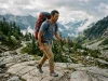 Sore Shoulders by Lunch? Fix Your Backpack Fit Hiker with a properly fitted Osprey Atmos pack, the load riding on the hips on a granite trail