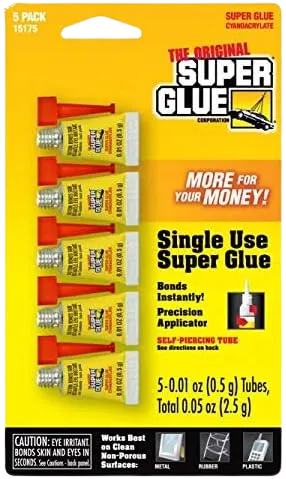 Super Glue (Cyanoacrylate) Mini Tubes