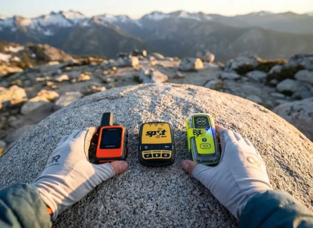 Comparing satellite messengers and PLB devices for solo hiking emergency communication