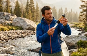Sawyer Claims 100,000 Gallons. Hikers Disagree Hiker backflushing a Sawyer Squeeze water filter at a mountain stream