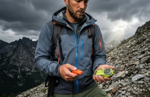 Emergency Whistle vs Personal Locator Beacon Field Test Backpacker weighing choices between an emergency whistle and a 406 MHz personal locator beacon