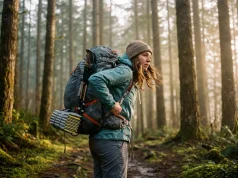 How to Attach Gear Outside Your Pack So It Never Falls Backpacker with gear lashed to the outside of a loaded Osprey pack on a forest trail