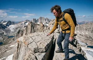 Bad Rock Holds Almost Got Me — Here’s What I Missed Scrambler assessing a dangerous fractured granite flake before committing weight.