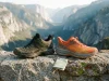 Speed Hiking Shoes vs Trail Runners Which Wins Speed hiking shoe and trail runner side by side on rocky mountain trail