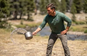 The Hidden Water Source Contamination Hikers Can Prevent A hiker prevents water source contamination by correctly broadcasting greywater.