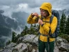 Is Your Rain Jacket Dead? 3 Tests Tell the Truth Performing a when to replace a rain jacket performance test on a wetted-out Patagonia shell during a mountain storm