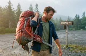 Sour-Milk Smell in Your Hiking Pack? Time to Replace It Hiker shouldering a worn Osprey Atmos AG 65 deciding whether to replace the aging hiking backpack