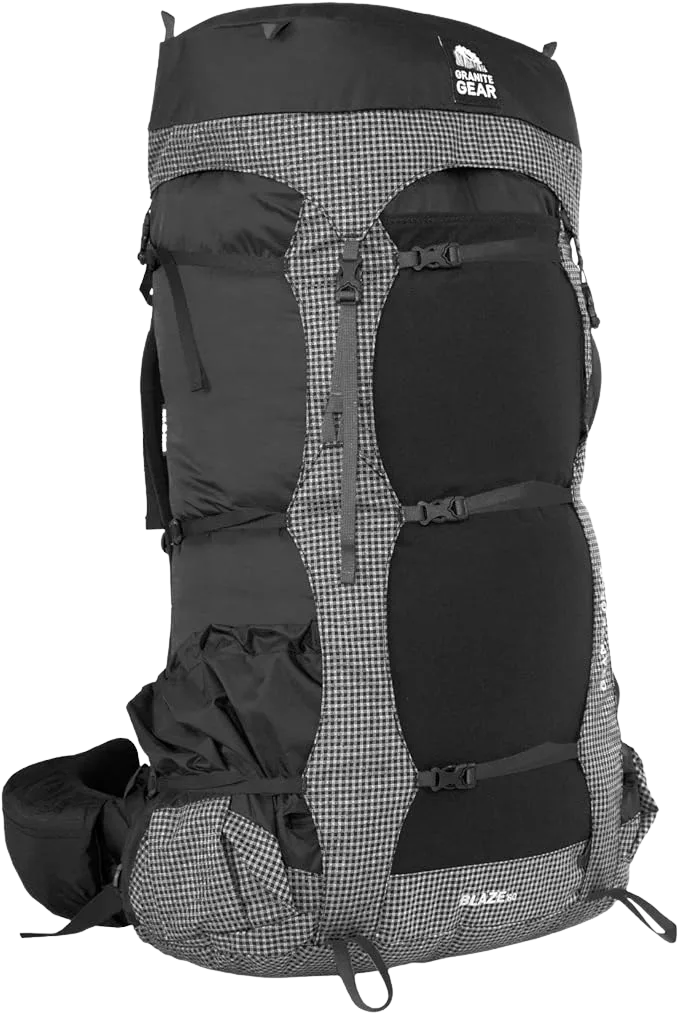 Granite Gear Blaze 60 men's hiking backpack with adjustable A.C. frame and Re-Fit hipbelt