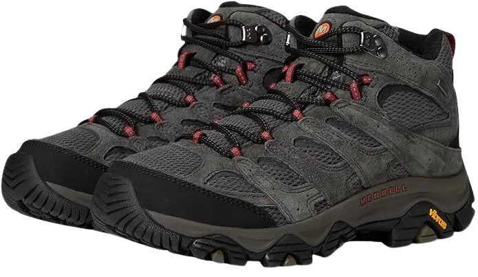 Merrell Moab 3 Mid Waterproof hiking boot with mid-cut ankle collar for wet and loaded trail days