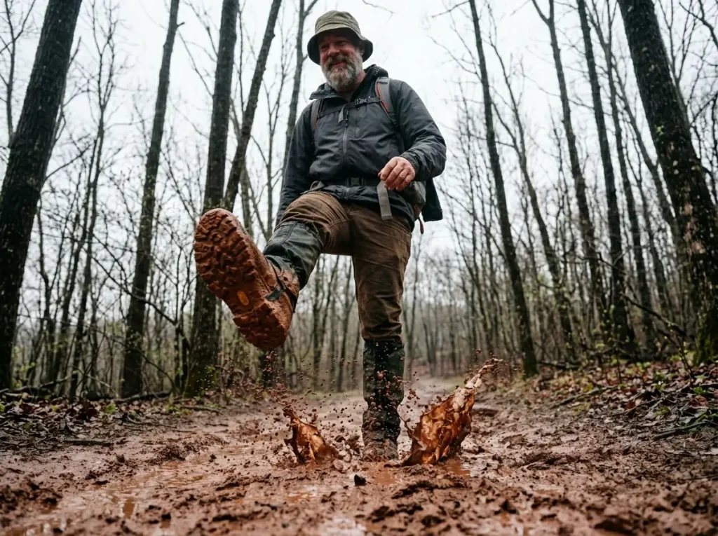 Seasonal hiking footwear strategy — spring mud, summer dry trail, fall shoulder season