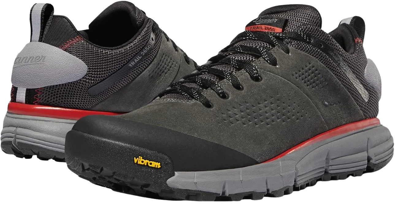 Danner Trail 2650 GTX suede hiking shoe in earth-tone colorway