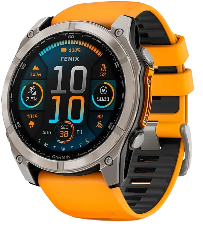 Garmin Fenix 8 GPS hiking watch with AMOLED display