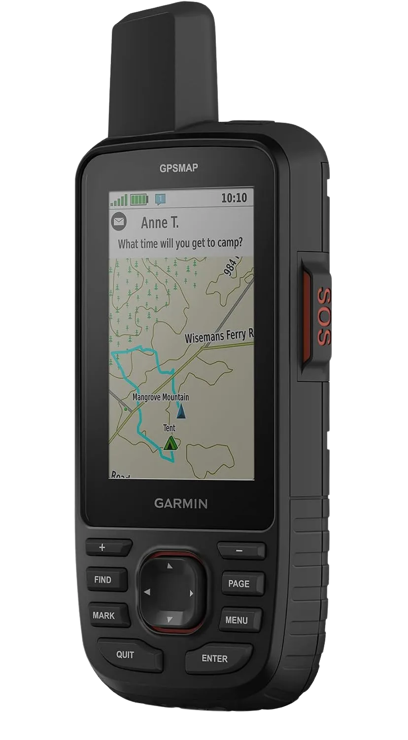 Garmin GPSMAP 67i handheld GPS with inReach satellite comms for hiking