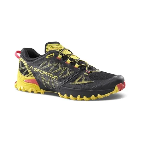 La Sportiva Bushido III trail runner for technical rocky terrain with a loaded pack