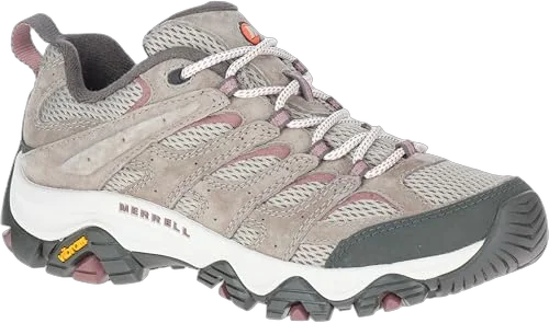 Merrell Moab 3 women's mesh hiking shoe that drains and dries fast on hot trail