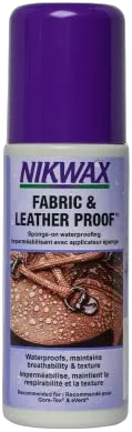 Nikwax Fabric and Leather Proof water based reproofing treatment for hiking shoe uppers