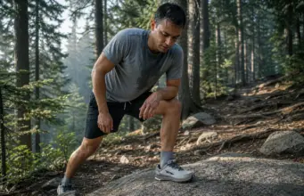 Zero-Drop Trail Shoes Explained for Runners Zero-drop trail shoes on a runner mid-stride on rocky singletrack, level heel and forefoot visible
