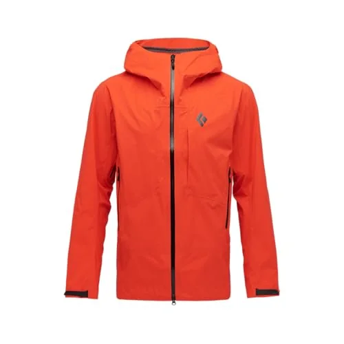 Black Diamond Highline Stretch Shell, a 3-layer stretch-woven rain jacket for scrambling and technical terrain