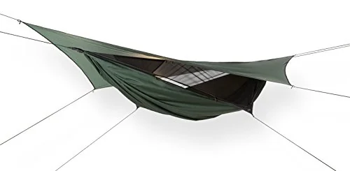 Hennessy Hammock Jungle Expedition Zip asymmetric hammock system with built-in tarp
