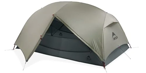 MSR Hubba Hubba LT2 two-person backpacking tent pitched for a shared trip
