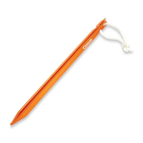 Coghlan's ultralight aluminum tent stakes, 9 inch, 4-pack for anchoring a hammock tarp in wind