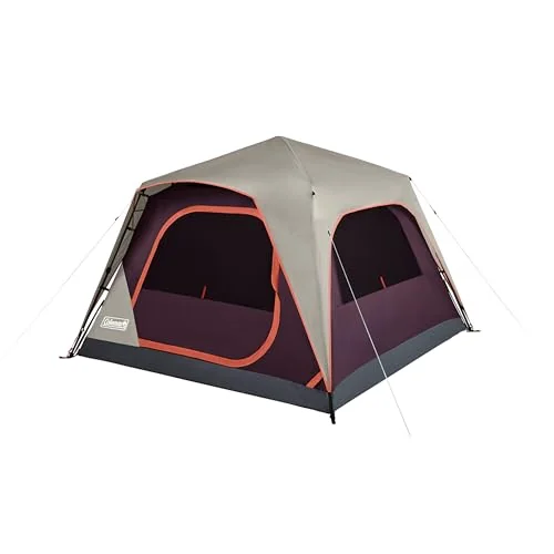 Coleman Skylodge 4-person instant tent with pre-attached poles and rainfly for car camping
